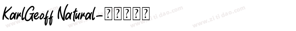 KarlGeoff Natural字体转换